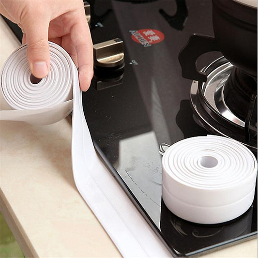 (Y)Waterproof Anti Mildew Sealing Tape Bathroom Bathtub White Pvc Self Adhesive Sealing Strip Kitchen Sink Door Window