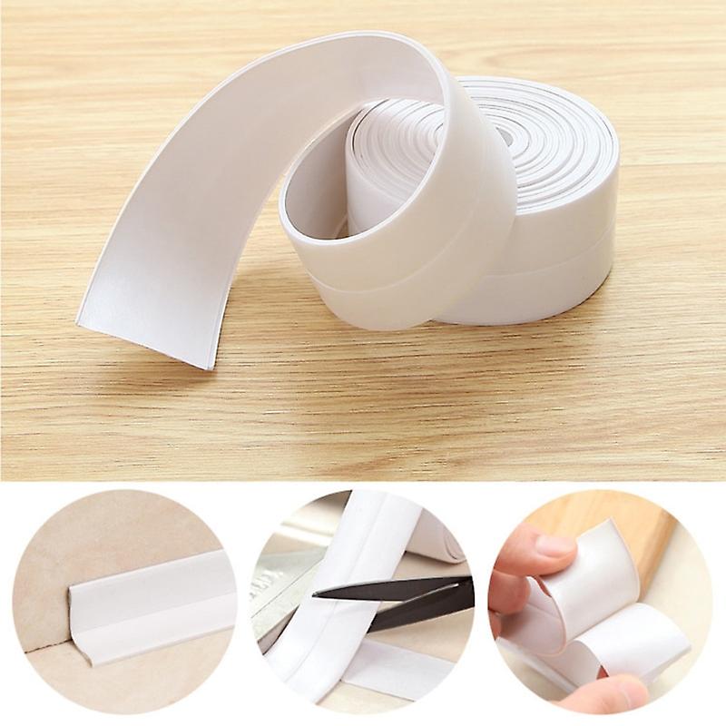 (Y)Waterproof Anti Mildew Sealing Tape Bathroom Bathtub White Pvc Self Adhesive Sealing Strip Kitchen Sink Door Window