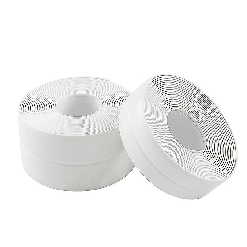 (Y)Waterproof Anti Mildew Sealing Tape Bathroom Bathtub White Pvc Self Adhesive Sealing Strip Kitchen Sink Door Window