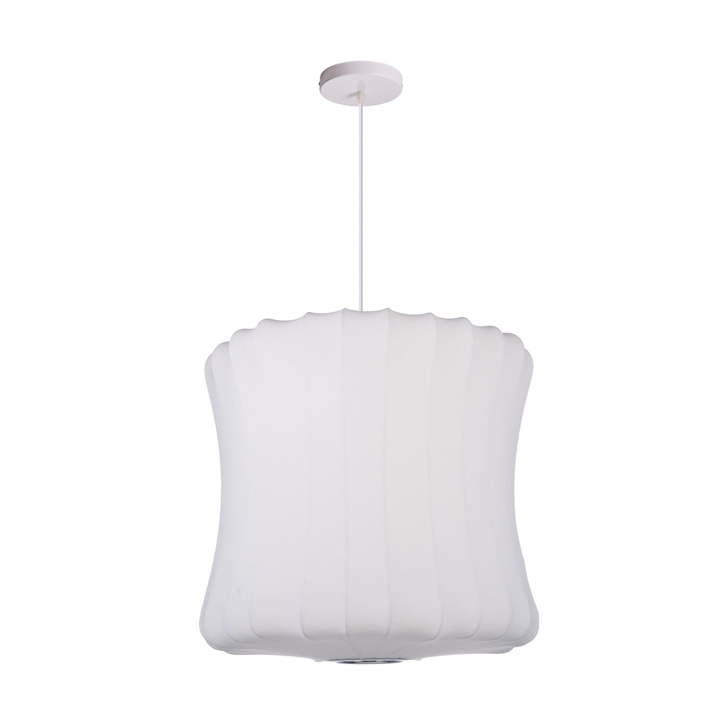 (Z)Modern Petal-Shape Adjustable Ceiling Light - Nordic Style White Pendant Lamp for Living Room and Dining Area - Diameter 50cm