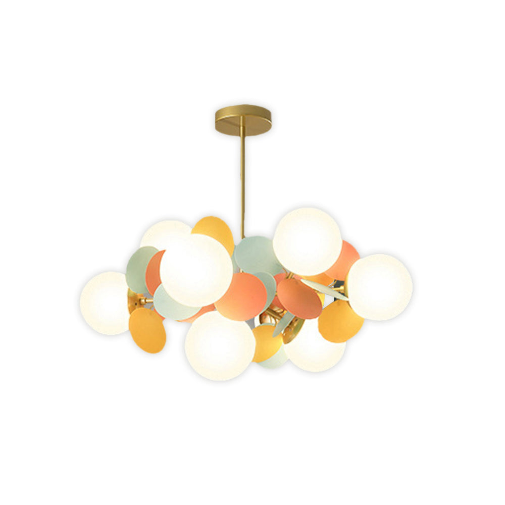 (M)Coloful Glass Pendant Light for Living Room/Bedroom