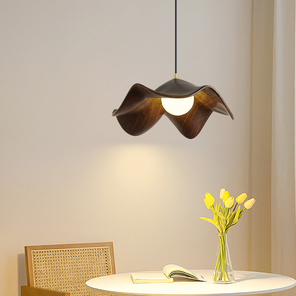 (Z)Log-grain color pendant light, Nordic style, ceiling-mounted lighting fixture