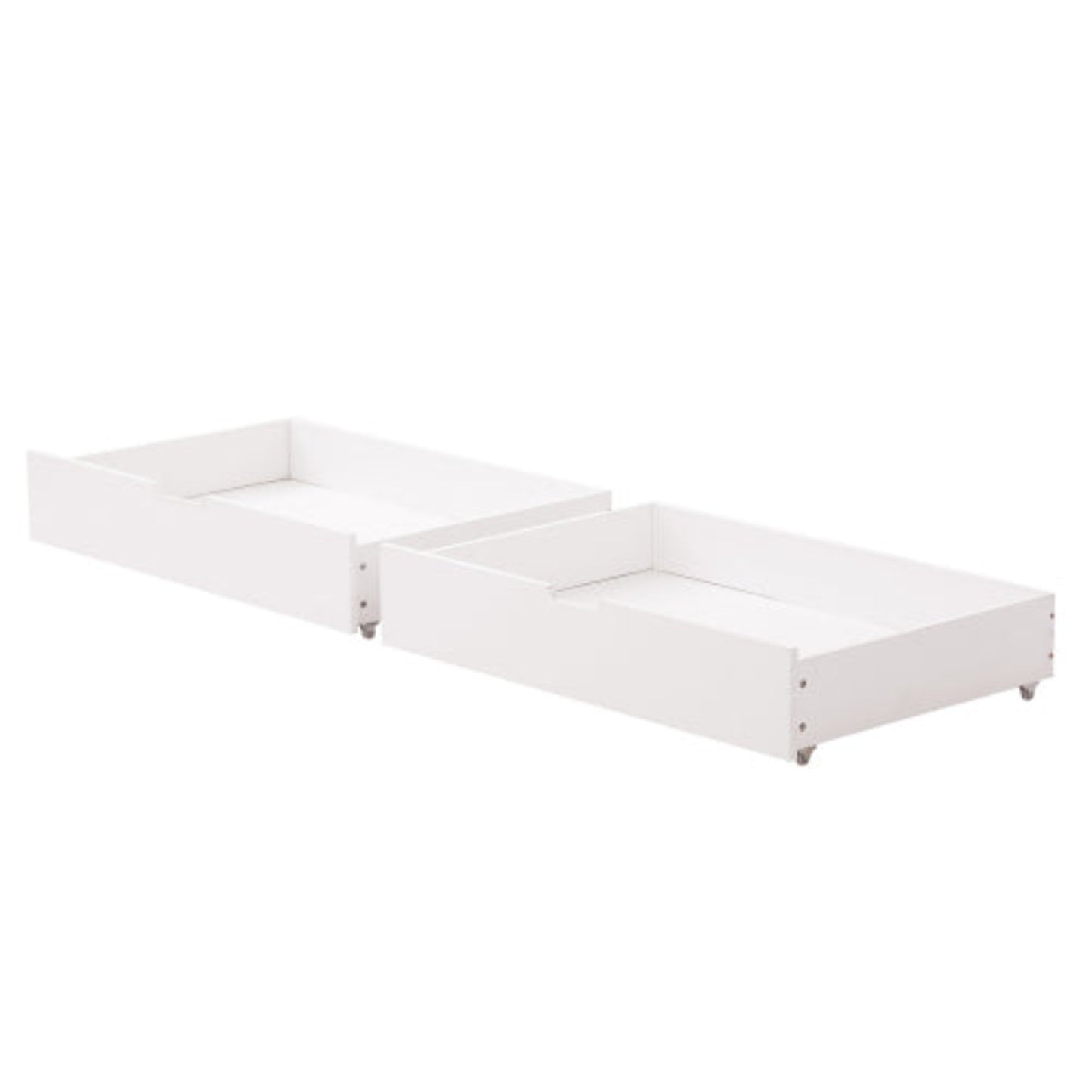 Compact Storage Solution,Foldable Bed with 2 Drawers - MDF on Castor