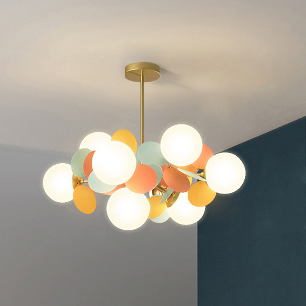 (M)Coloful Glass Pendant Light for Living Room/Bedroom