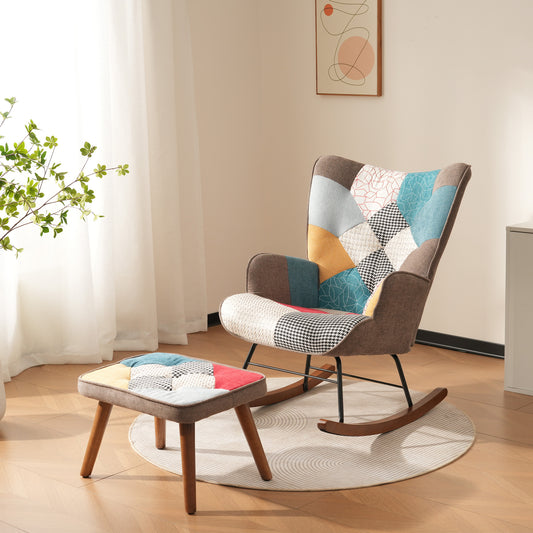 Elegant Rocking Chairs with Footrests-Comfort and Style for Your Living Room