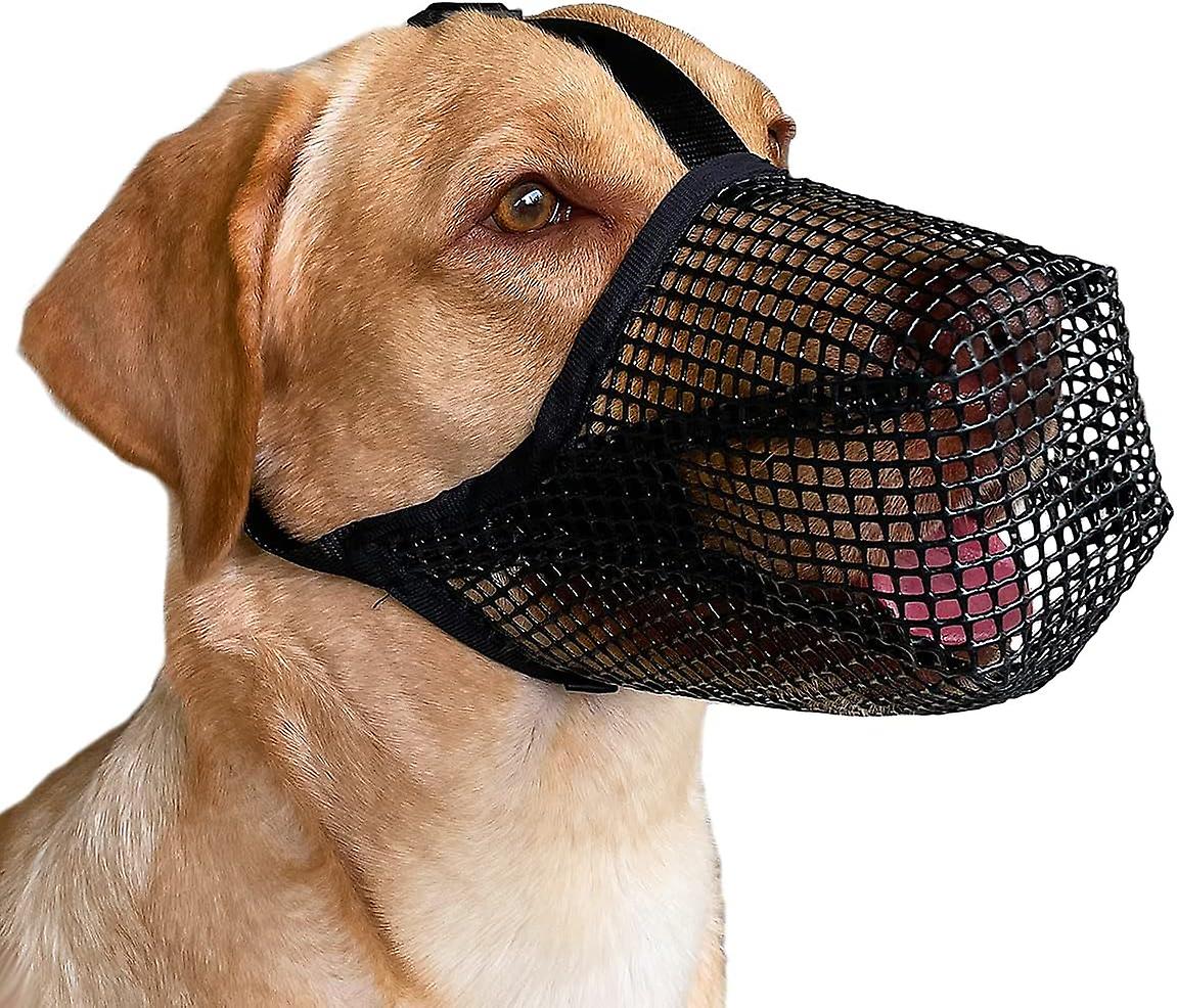 (Y)Dog Muzzle With Adjustable Straps, Soft Mesh Covered Muzzles For Small Medium Large Dogs