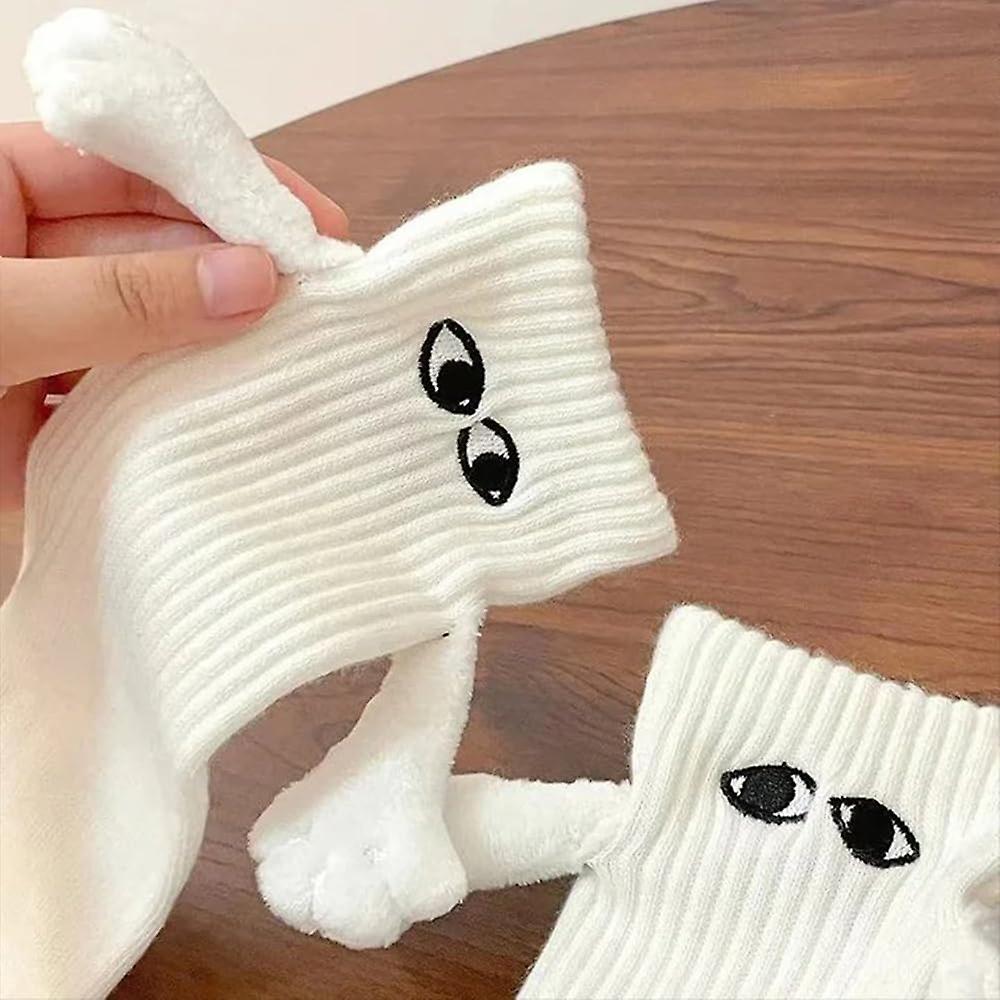 (Y)4pairs Magnetic Hand Holding Socks New, Hand In Hand Socks, Couple Holding Hands-socks