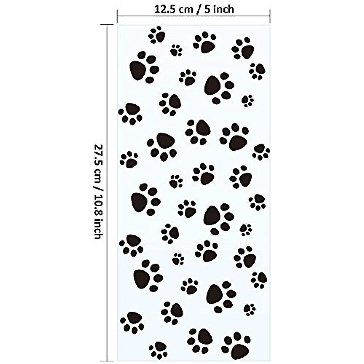 (Y)100 Pieces Pet Paw Print Cone Cellophane Bags Heat Sealable Candy Bags Dog Paw Gift Bags Cat Treat Bags With 100 Pieces