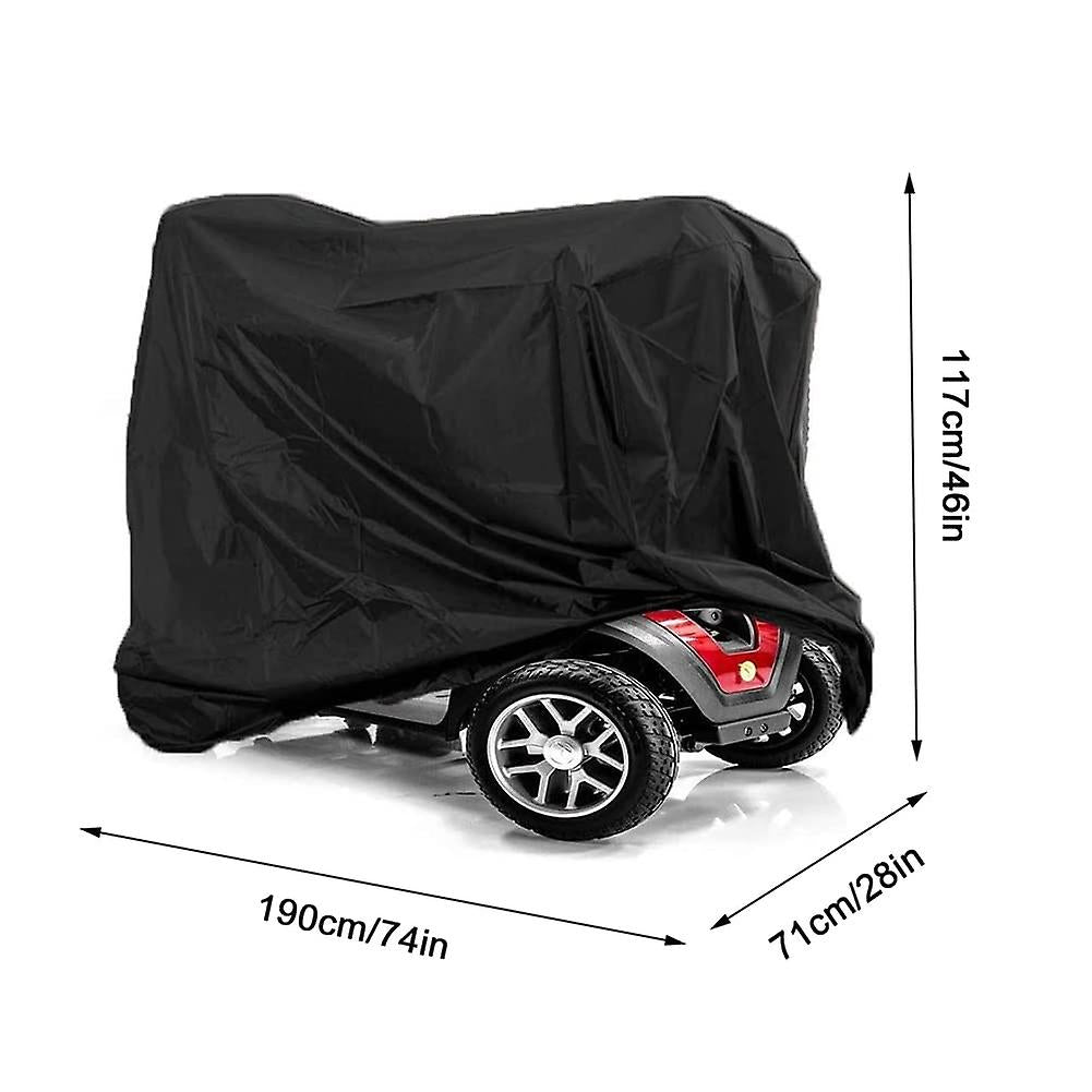 (Y)Mobility Scooter Cover, Waterproof Rain Cover for Wheelchair, 210D Oxford Vehicle Cover Protection for Mobility Scooter