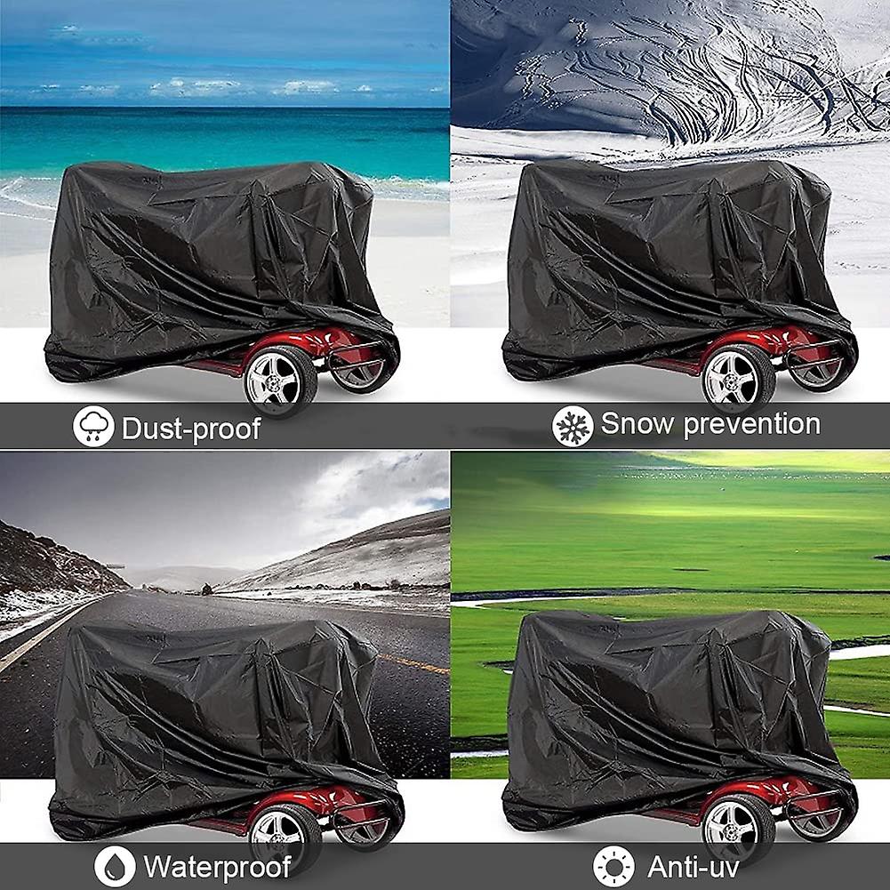 (Y)Mobility Scooter Cover, Waterproof Rain Cover for Wheelchair, 210D Oxford Vehicle Cover Protection for Mobility Scooter