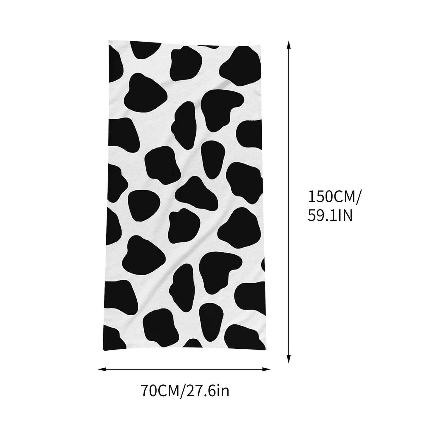 (Y)Beach Towel Cow Pattern Series