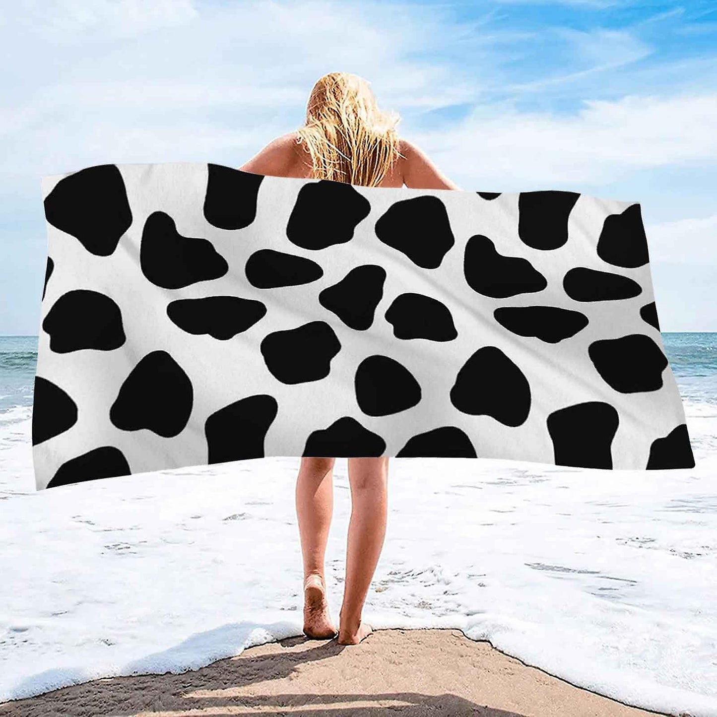 (Y)Beach Towel Cow Pattern Series