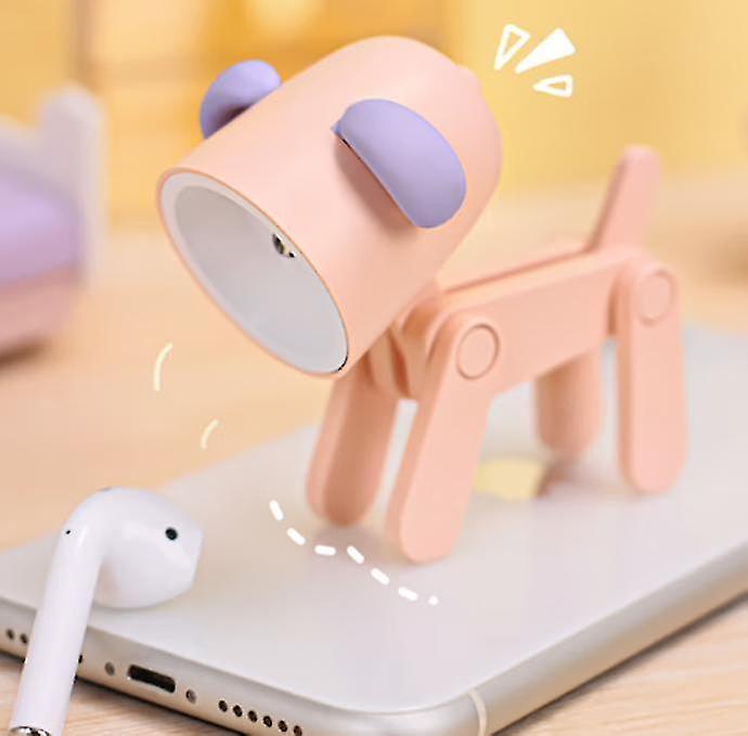 (Y)Green Led Table Lamp Cute Table Lamp Small Mobile Phone Holder Decorative Deer Table Lamp, Mini Folding Table Lamp For