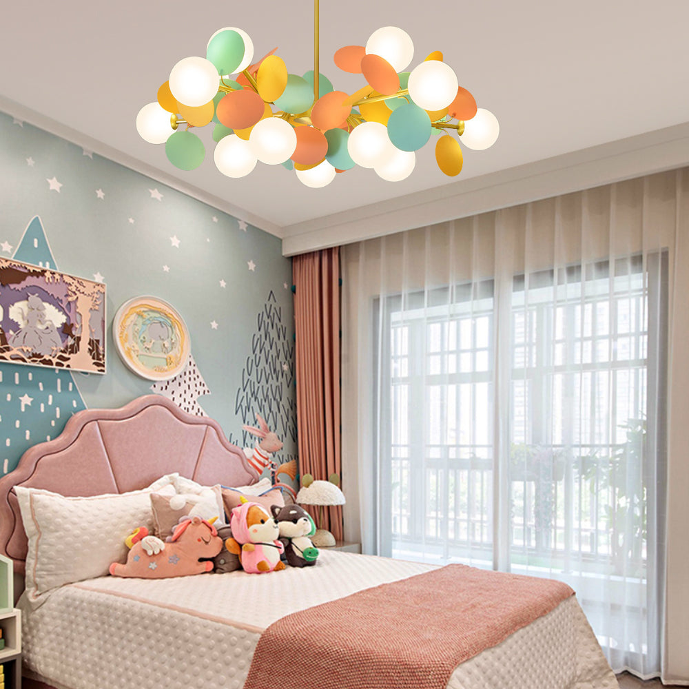 (M)Coloful Glass Pendant Light for Living Room/Bedroom