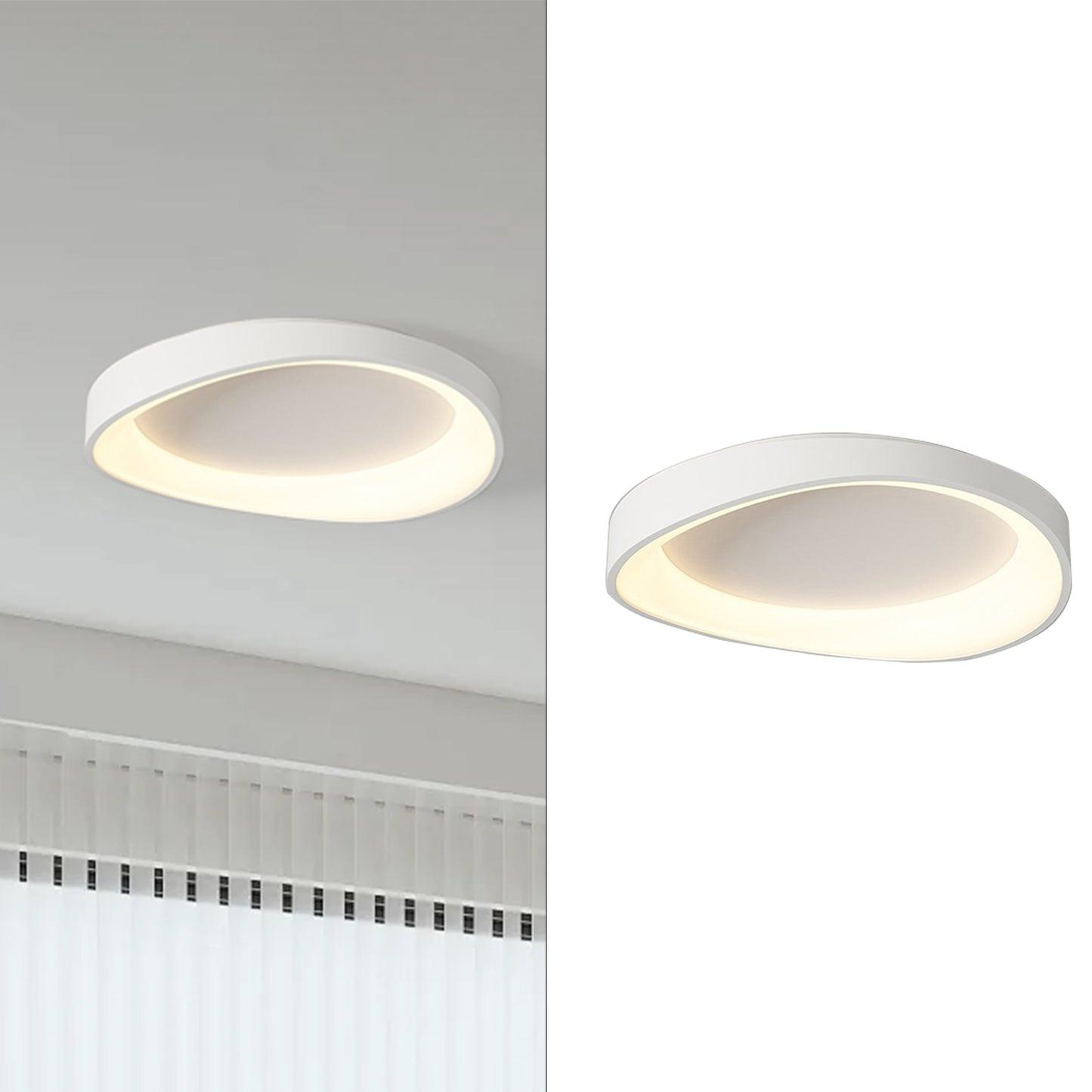 (N) ARTURESTHOME Nordic Modern Style Indoor LED Tri-colour Changing Light Ceiling Light