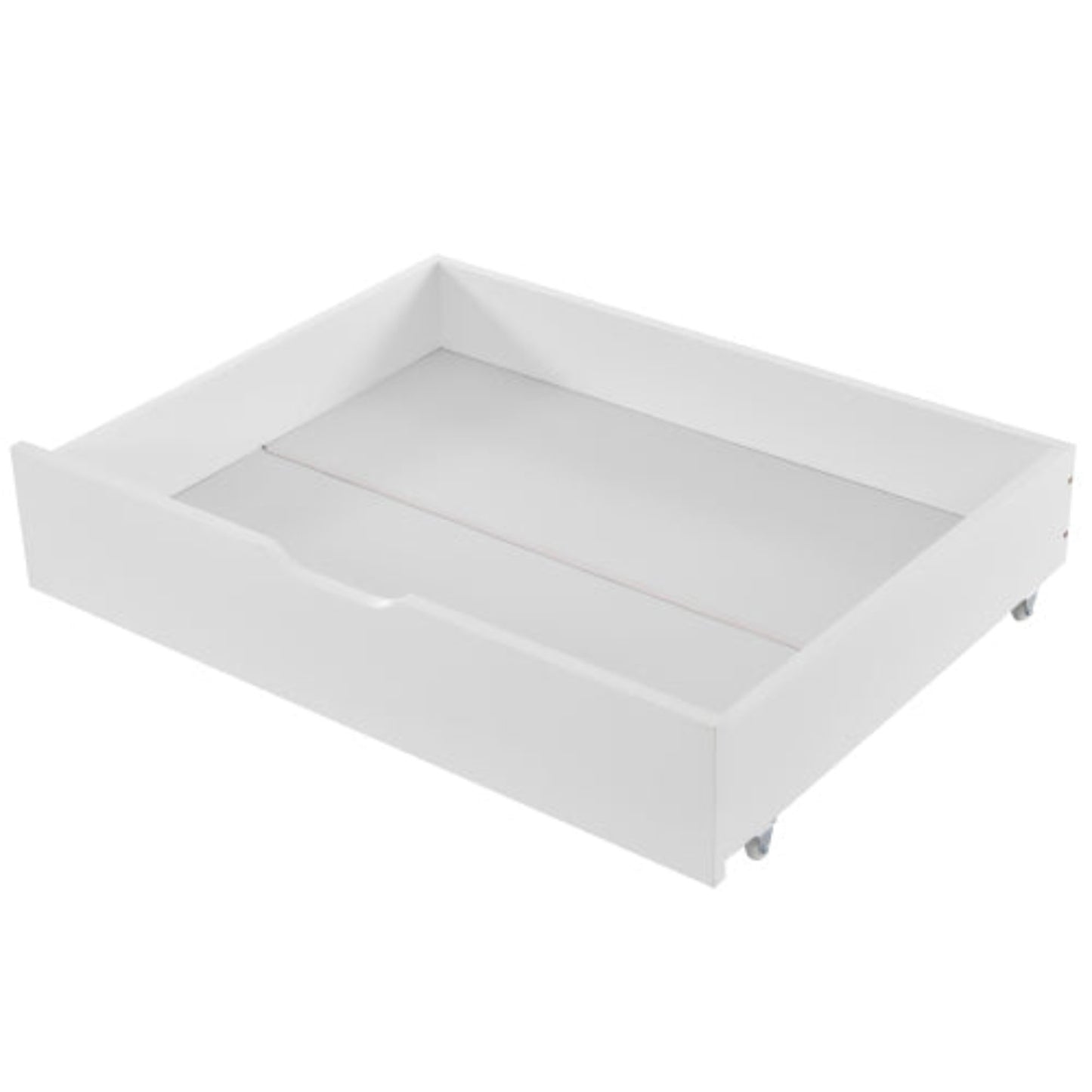 Compact Storage Solution,Foldable Bed with 2 Drawers - MDF on Castor