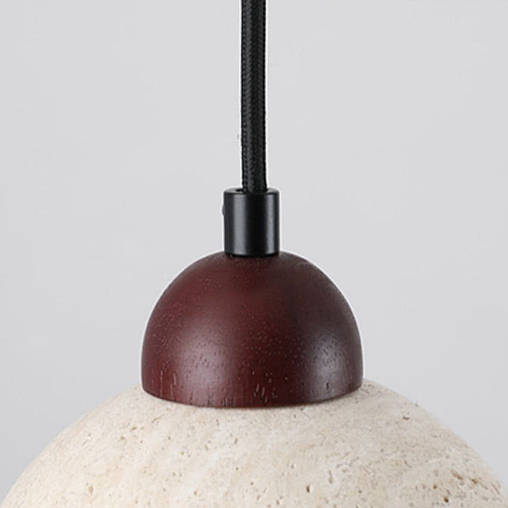 (Z)Natural stone pendant lamp, ceiling-mounted pendant lamp in Wabi-sabi style, suitable for bedrooms and living rooms