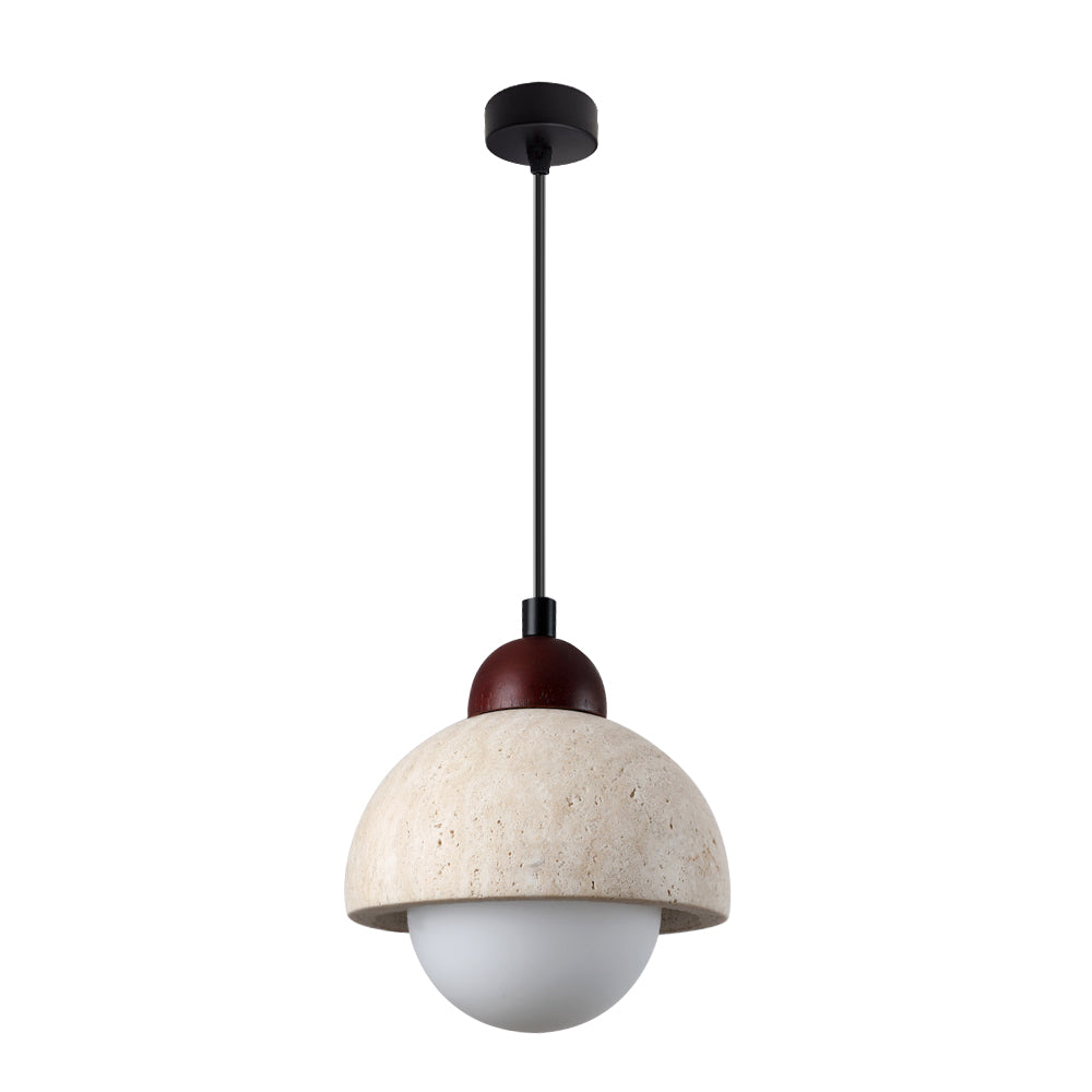 (Z)Natural stone pendant lamp, ceiling-mounted pendant lamp in Wabi-sabi style, suitable for bedrooms and living rooms