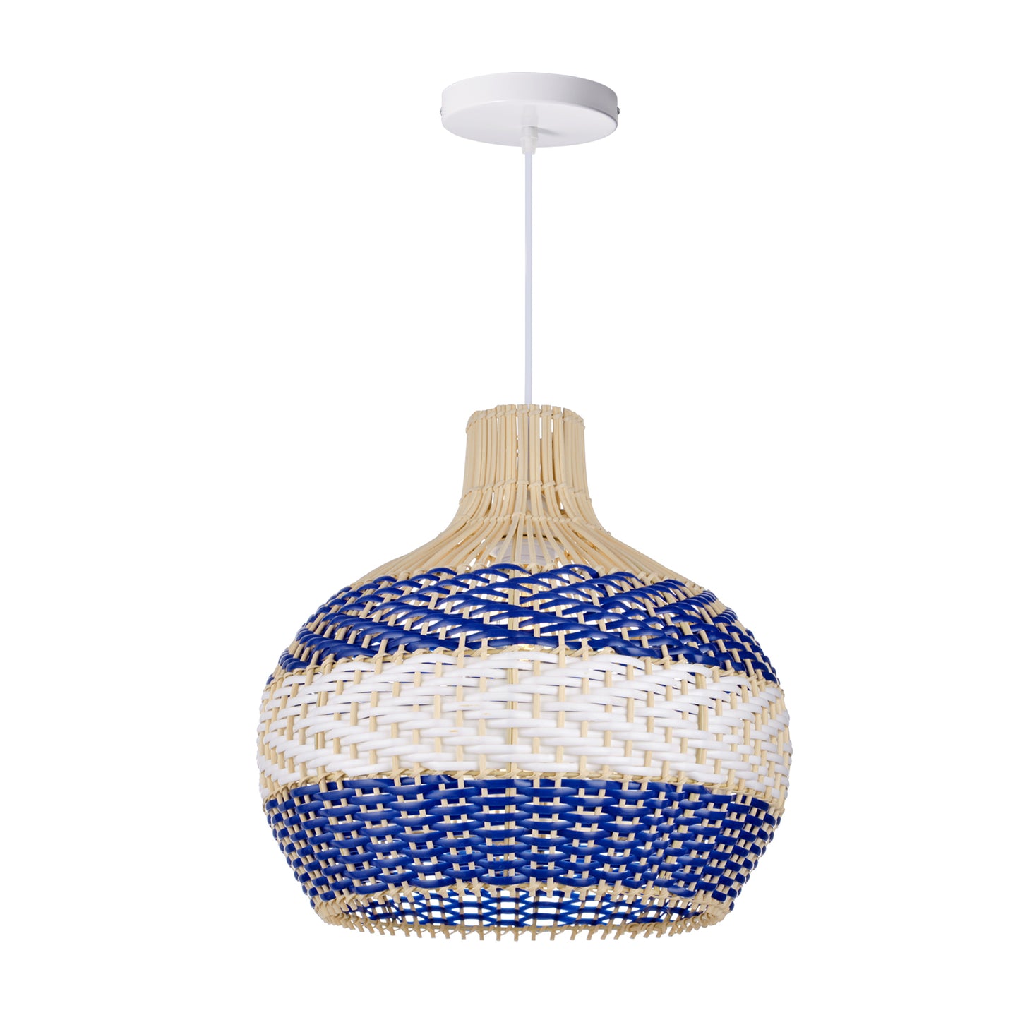 Kitchen Island Rattan Pendant Light Fixture DIY Wicker Lampshade