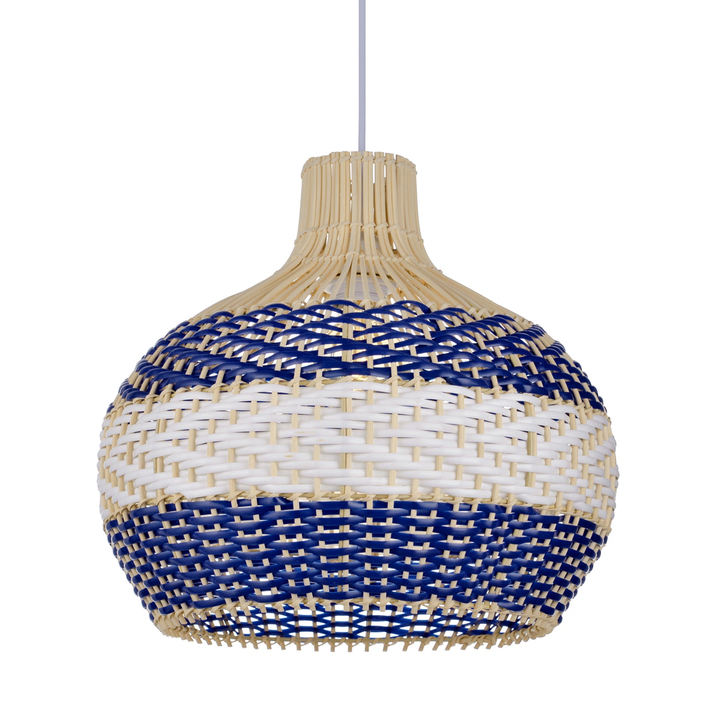 Kitchen Island Rattan Pendant Light Fixture DIY Wicker Lampshade