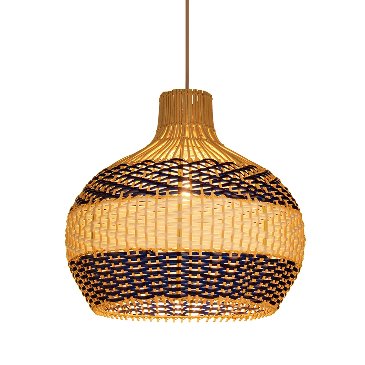 Kitchen Island Rattan Pendant Light Fixture DIY Wicker Lampshade