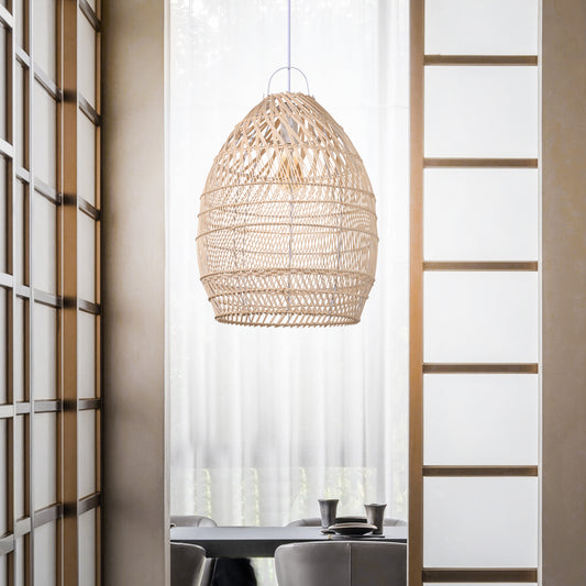 (Y)Bamboo Chandelier Rattan Hand-Woven Chandelier