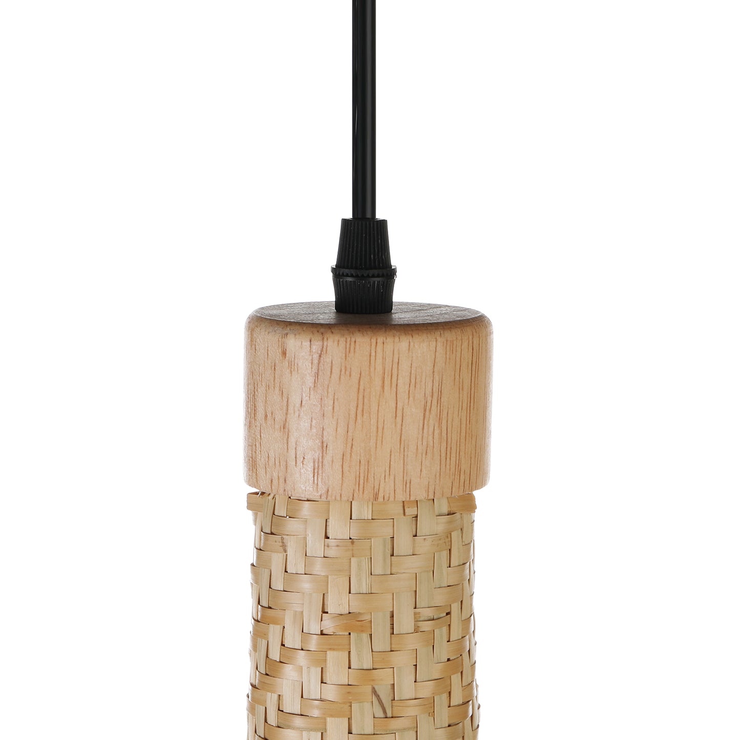 （Q)17.7 Inch Handmade Bamboo Woven Pendant Light, Retro Style Dome Bamboo Pendant Light, Suitable for Bedrooms, Dining Rooms, Living Rooms