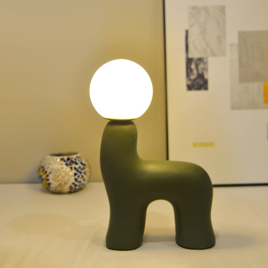 (M) Horse Green Table Lamps G9 for Bedroom Bedside Desk Lamp