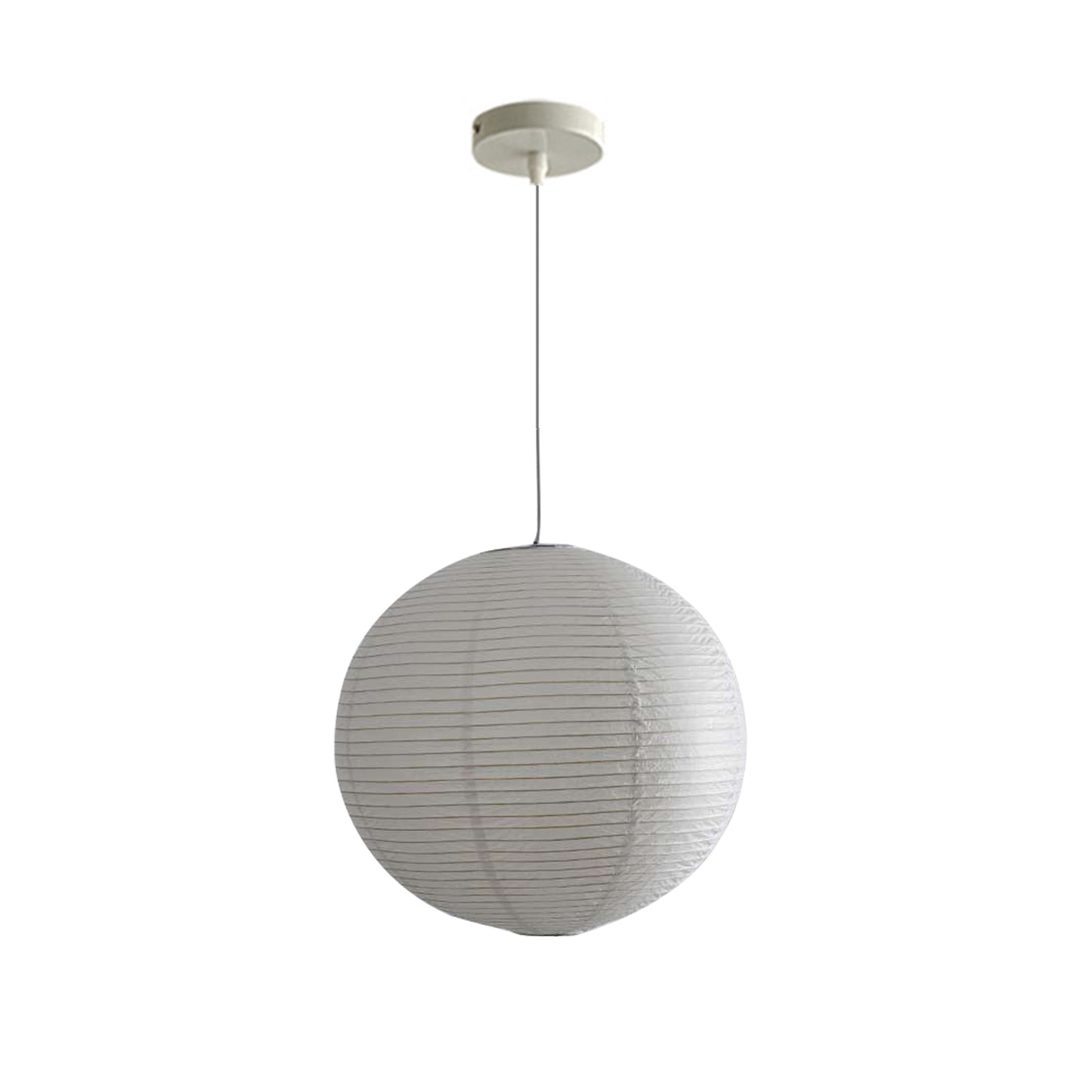 (M)1 - Light White Paper Globe Pendant Light for Living Room
