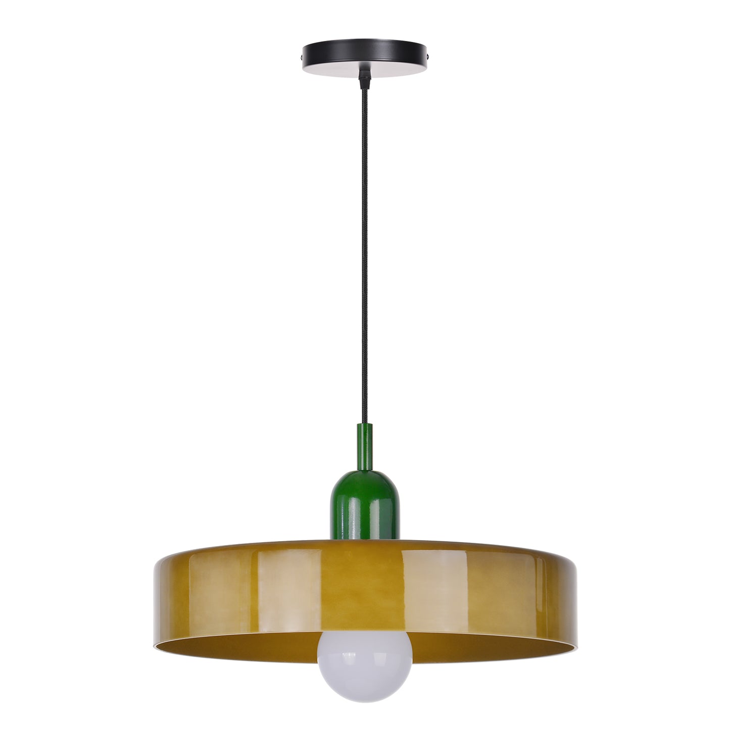 (M)1-Light Glass Pendant Light Fixture Modern Green/Dark Green Small Lamps for Living Room/Kitchen