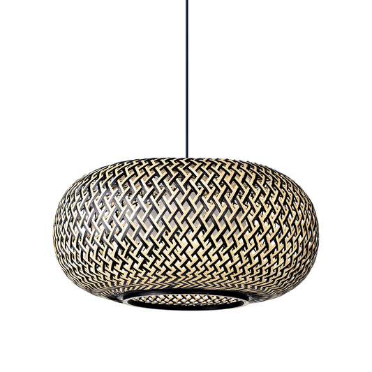 Chandelier Hanging Rustic Style Vintage Chandelier Hand Woven Rattan Bamboo Sinai, Chandelier Room Light, 40cm