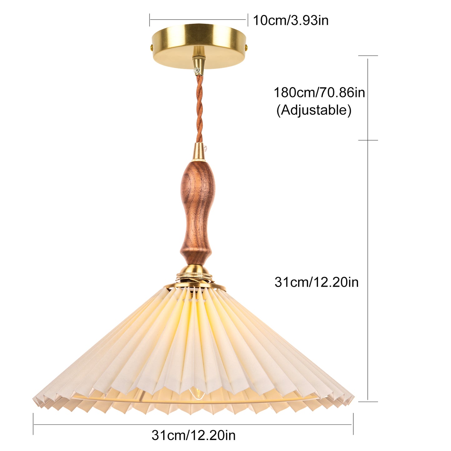 (Z)ARTURESTHOME Bamboo Pendant Light Light Hanging Chandelier Rattan Handmade Hanging Lights Fixture for Kitchen Island Living Room Bedroom