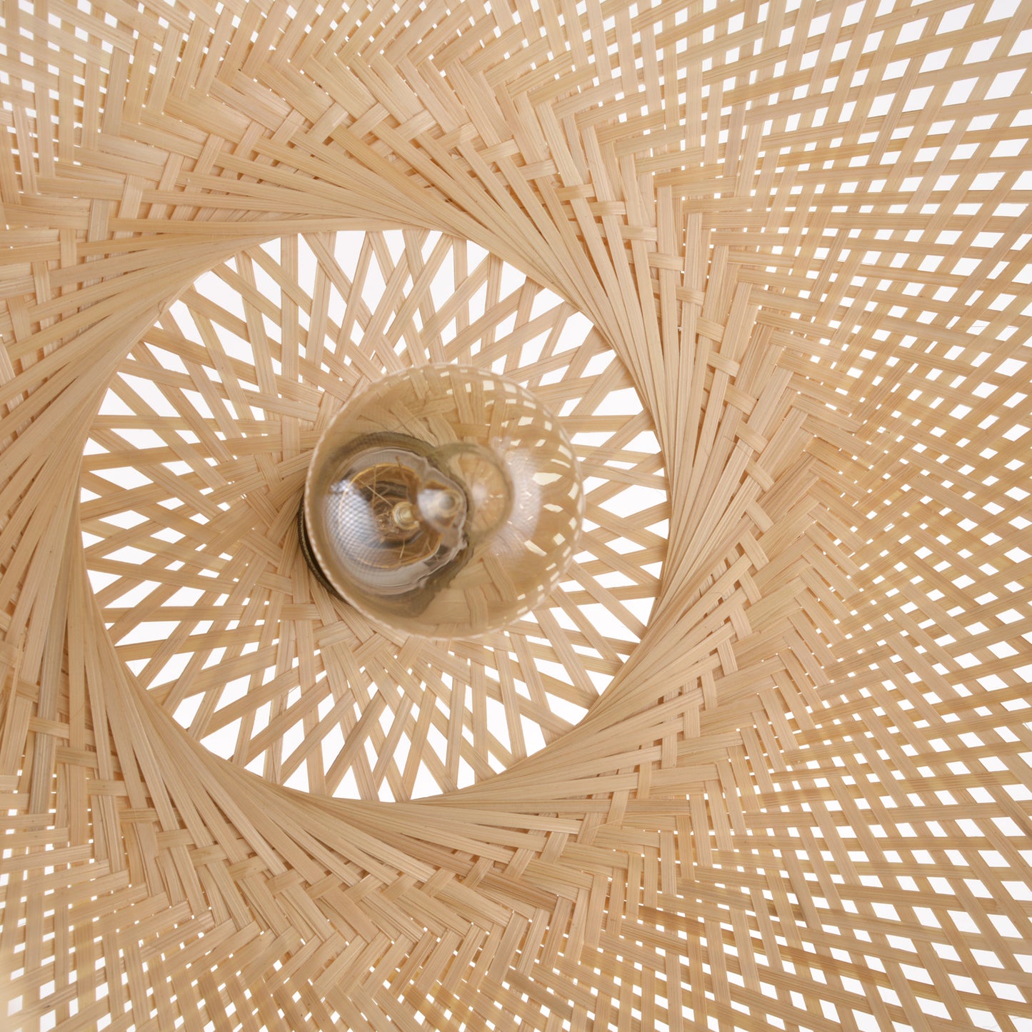 (Z)ARTURESTHOME Natural Bamboo Hand-Woven Chandelier Ceiling Light Fixture Simple Modern Chinese Lamps and Lanterns Decoration