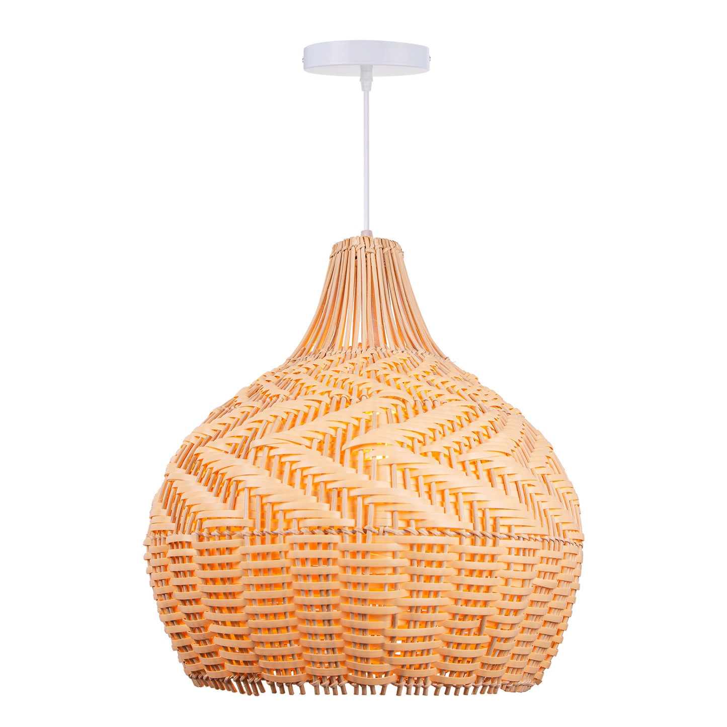 （Q)Bohemian rattan bamboo chandelier, retro style garden chandelier, natural hand-woven, suitable for kitchen, dining room, living room, bedroom, farmhouse chandelier.