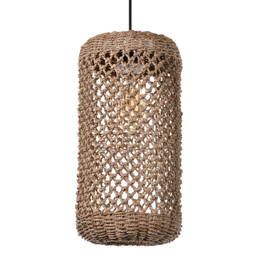 Handmade Rattan Column Indoor Chandelier Bohemian Style D20cm x H40cm