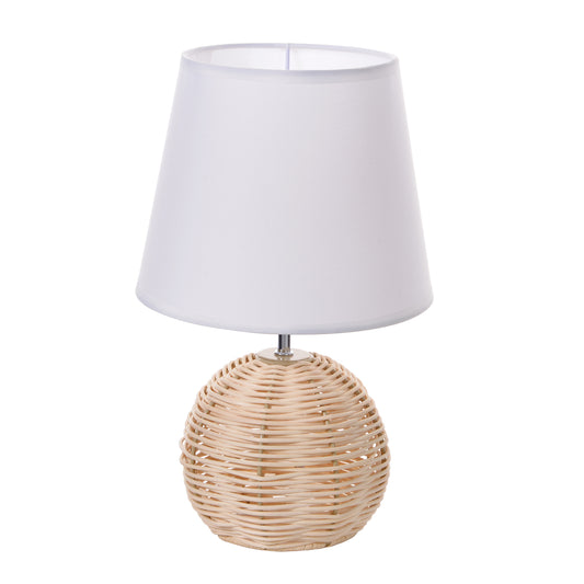 (Z)ARTURESTHOME Modern Cloth Table Lamps for Bedroom & Living Room - Soft Light Fabric Design