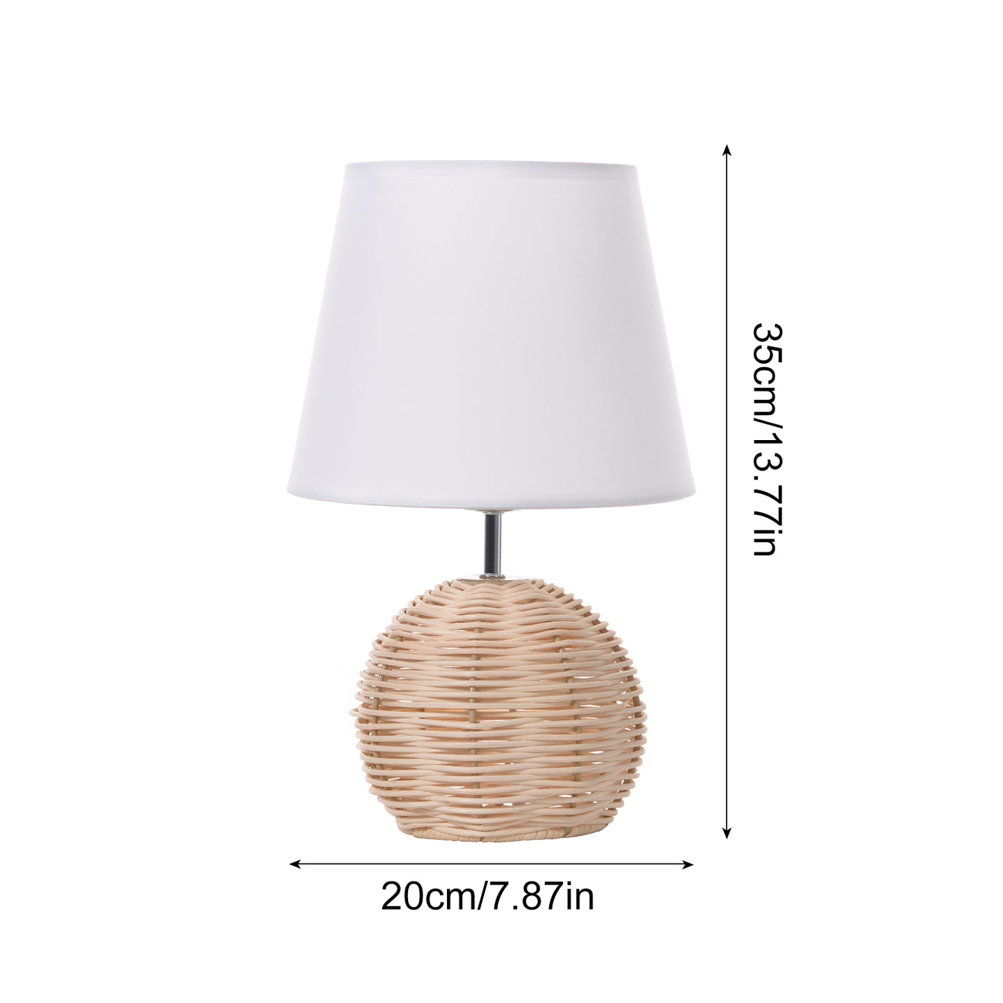 (Z)ARTURESTHOME bedside lamps Table lamps Rattan table lamps for bedroom and living room Bamboo table lamps