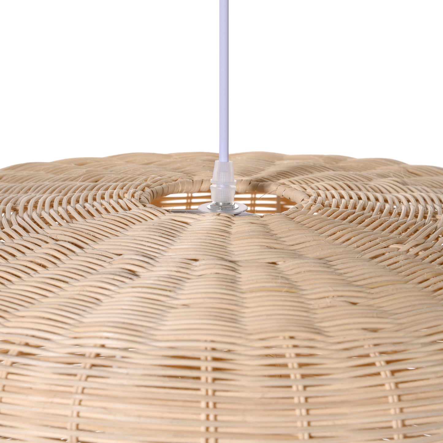 （Q)19.68 Inch Rattan Pendant Light, Bohemian Nest Shaped Lampshade Rattan Pendant Light, Suitable for Bedrooms, Living Rooms, Kitchens, Islands