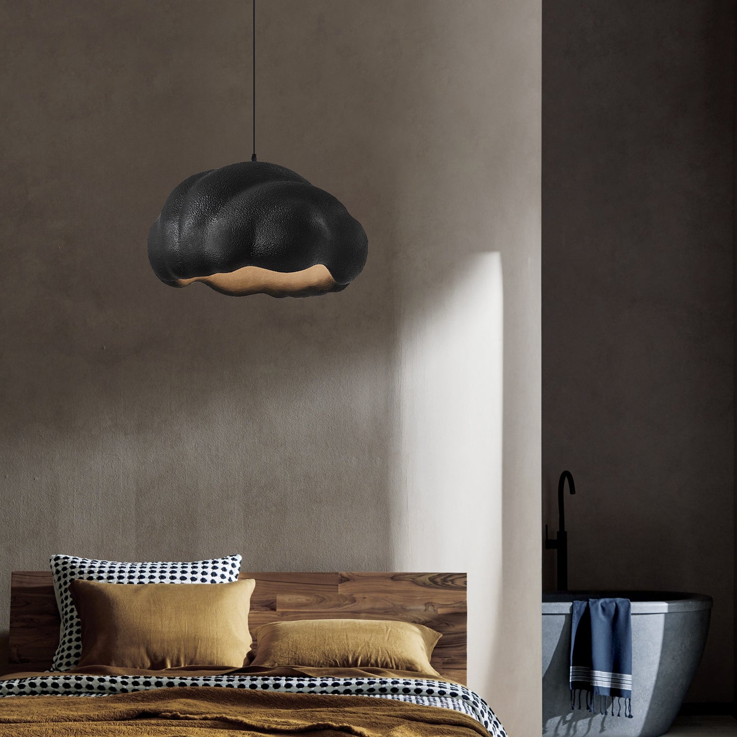 Nordic Minimalist Irregular Half Oval Chandelier