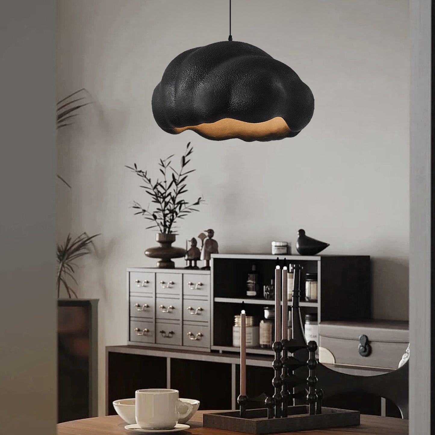 Nordic Minimalist Irregular Half Oval Chandelier