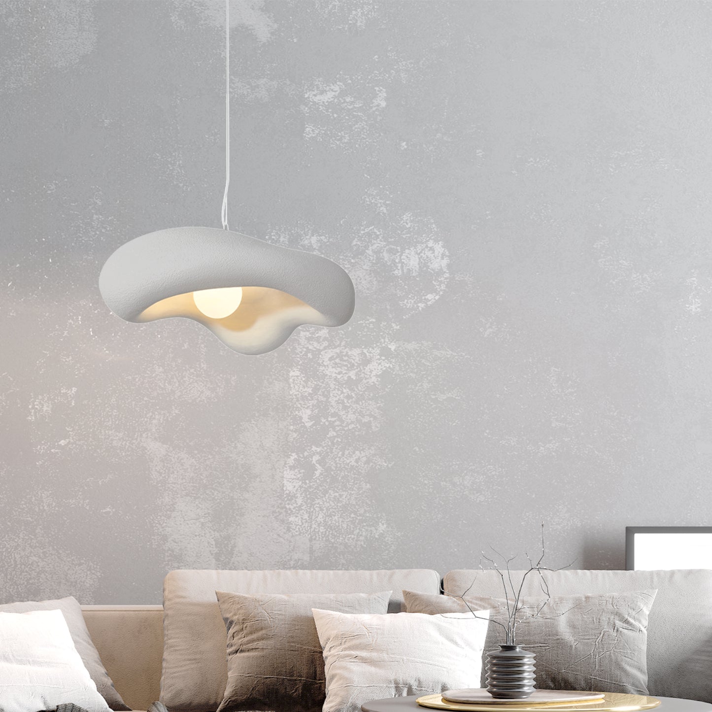 Nordic Modern Creative Design Wabi-sabi Style Pendant Lampshade