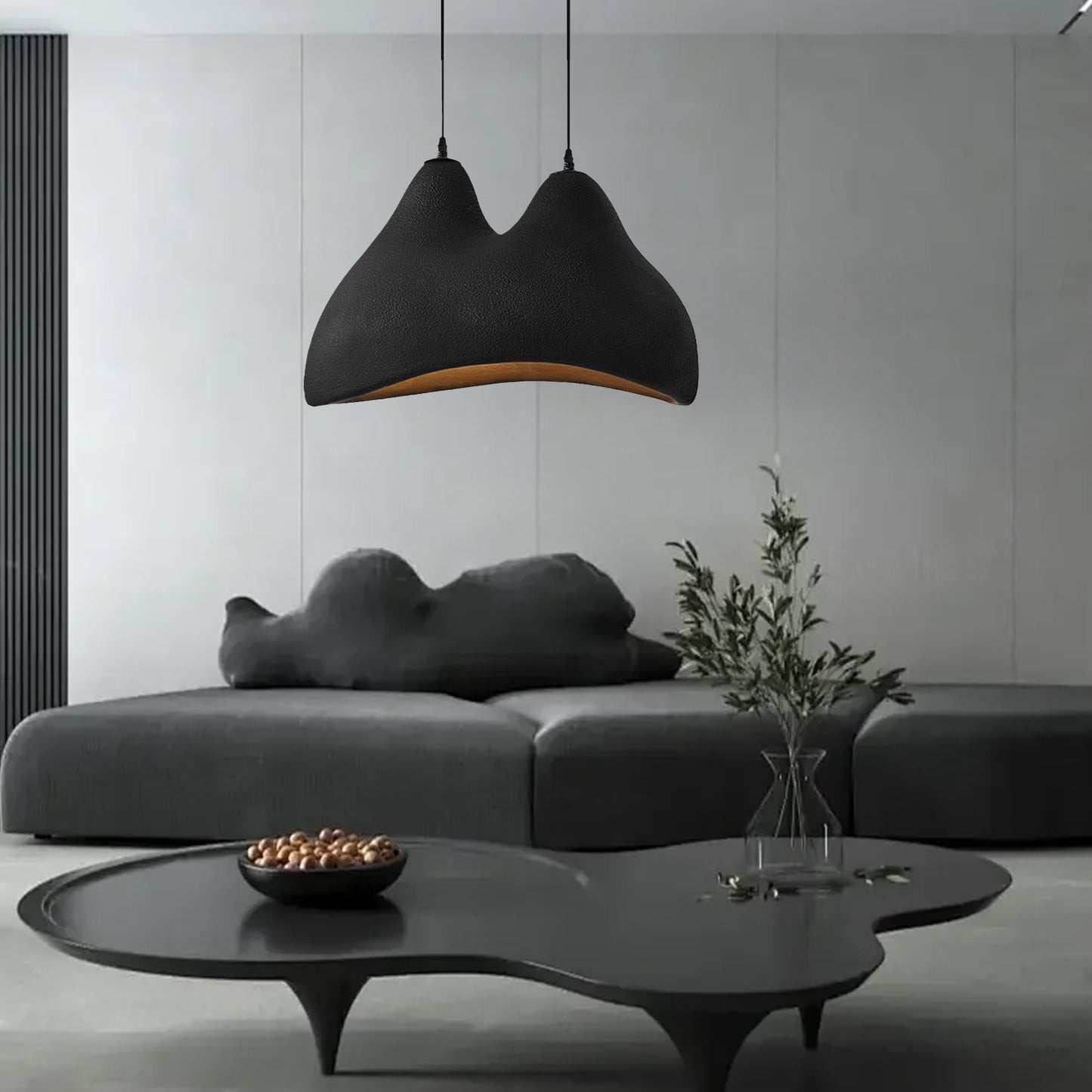 Scandinavian Modern Minimalist Hump Shaped Chandelier