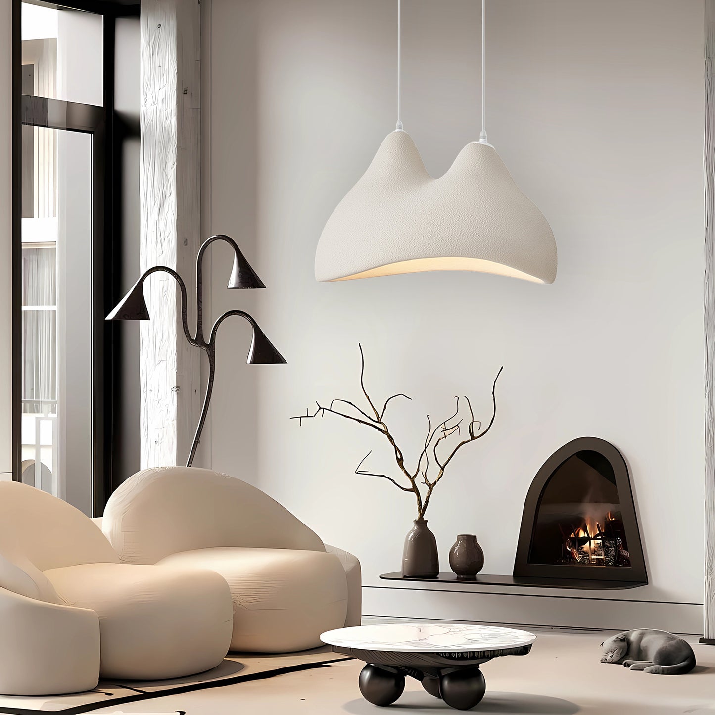 Nordic Simple Creative Double Hump Chandelier Lighting Shade