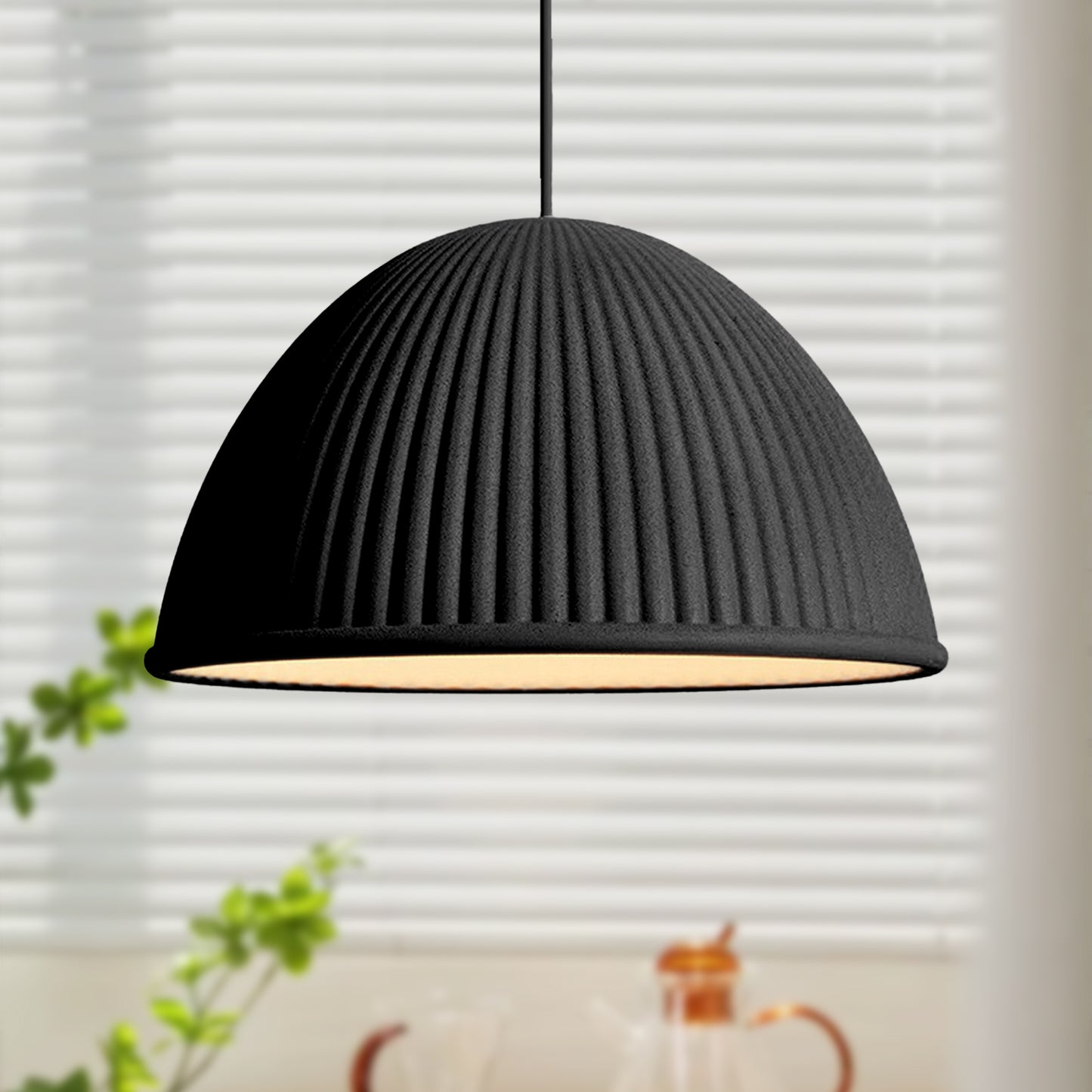 Nordic Minimalist Half Pumpkin Pendant Light Fixture