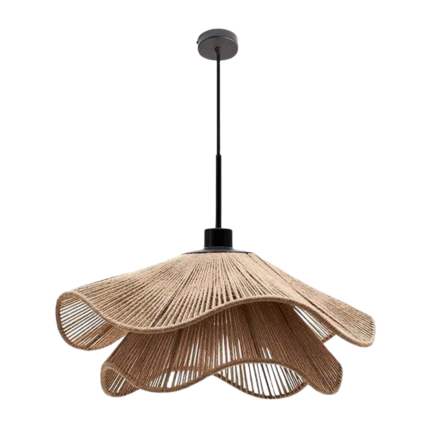 Japanese Natural Woven Interior Decorative Chandelier