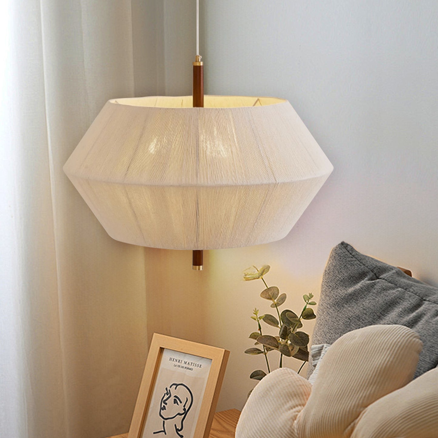 Japanese Retro Rustic Creative Decorative Pendant Light Lampshade