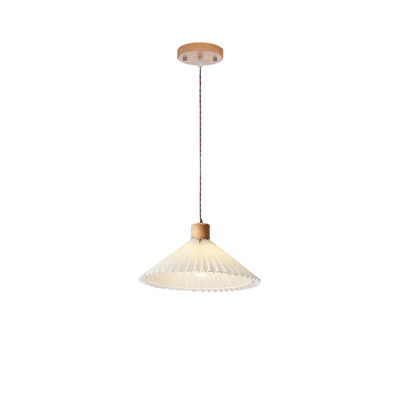 Nordic Wabi-sabi Style Creative Retro Pleated Fabric Chandelier