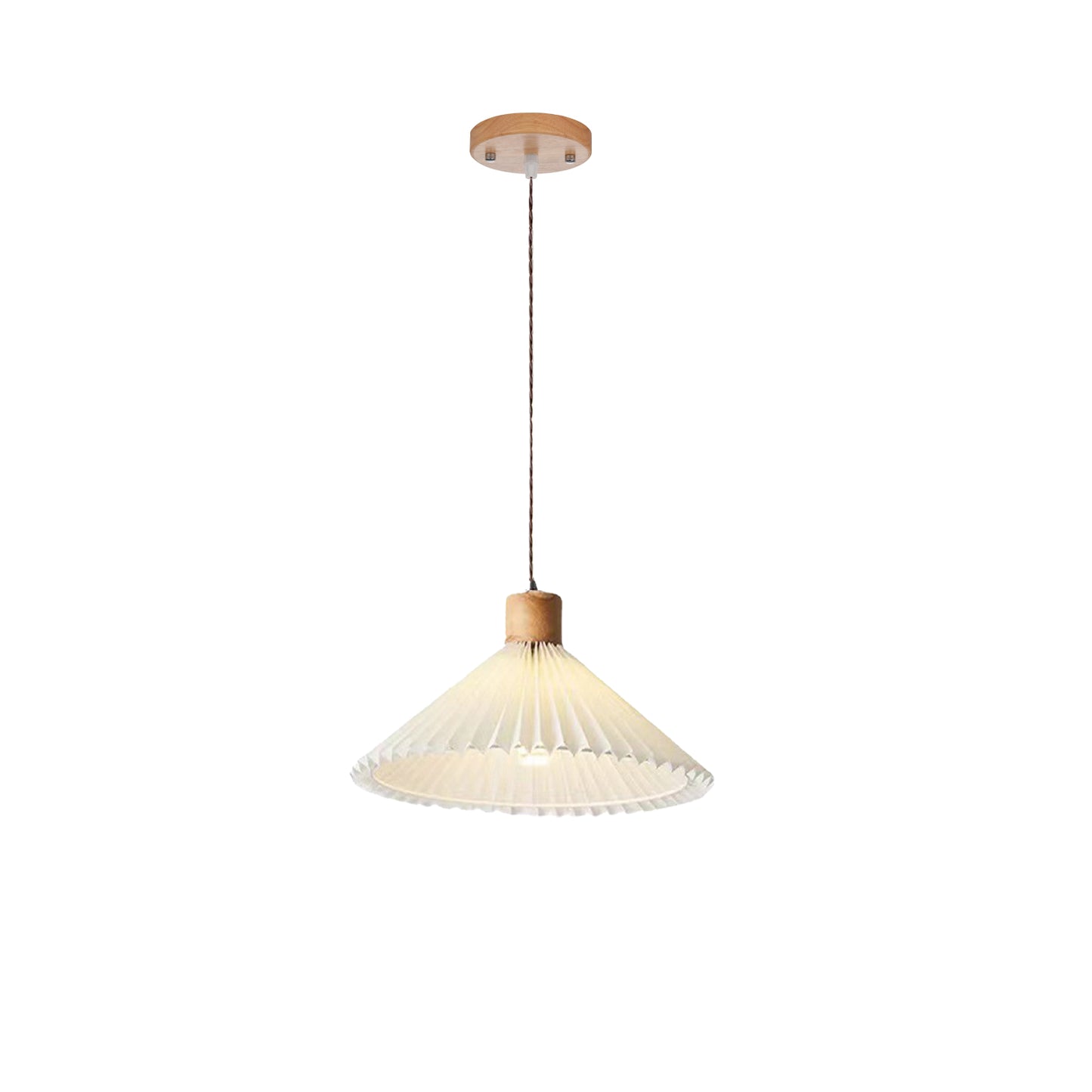 Nordic Wabi-sabi Style Creative Retro Pleated Fabric Chandelier