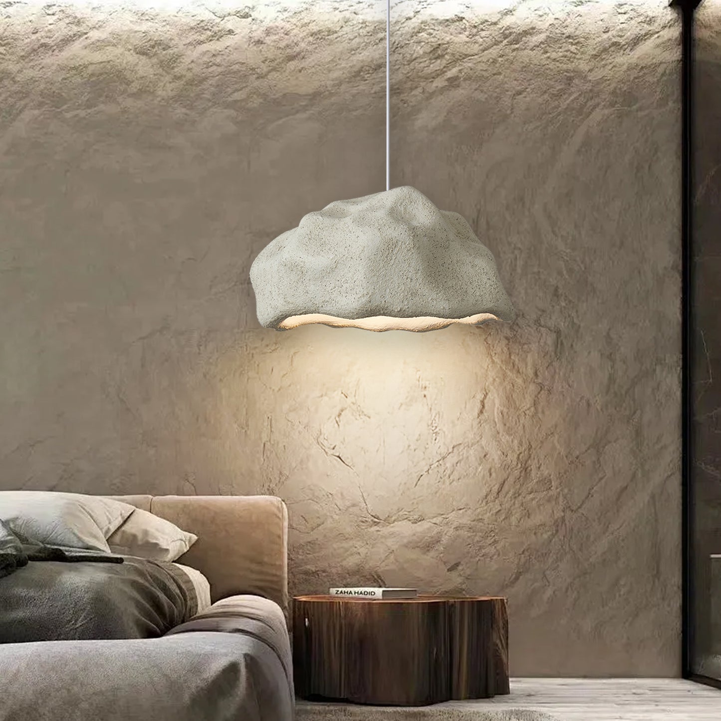 Japanese Creative Rock Design Living Room Art Chandelier