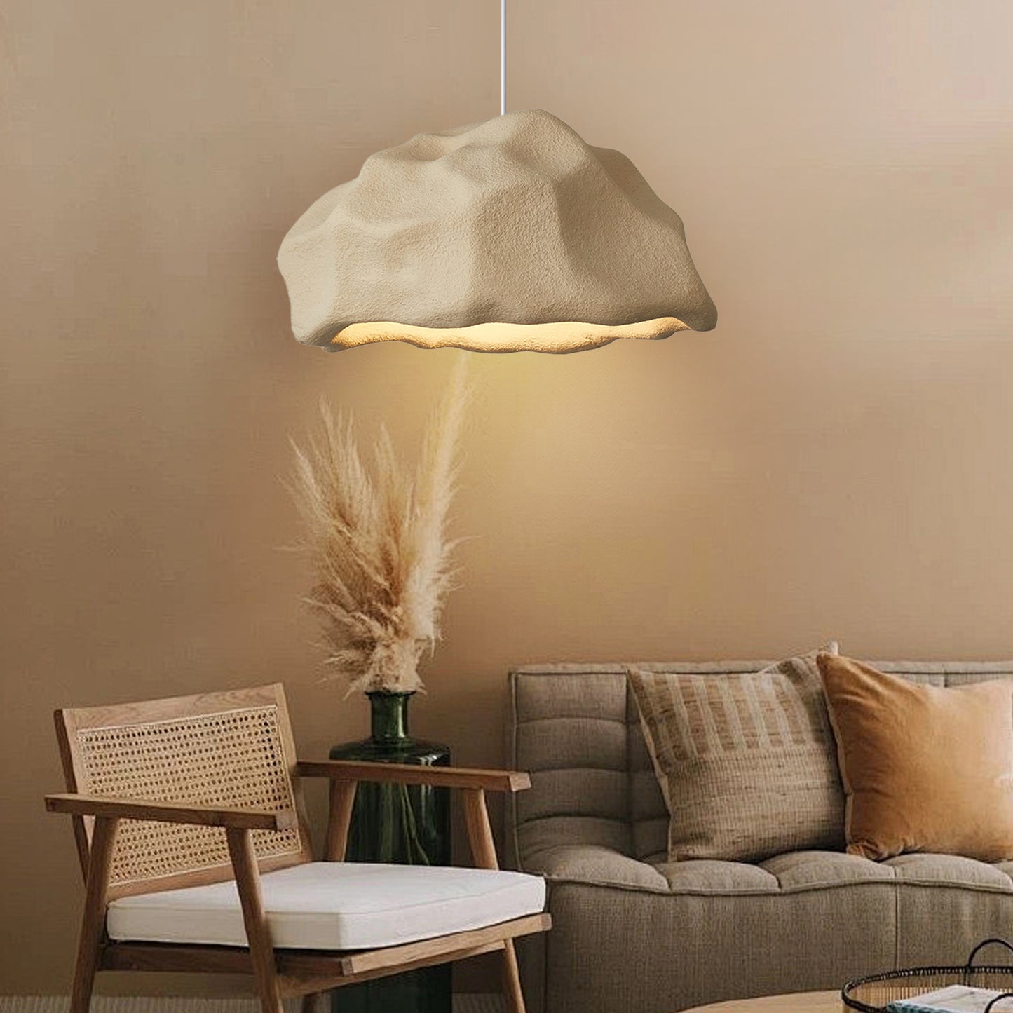 Nordic Modern Natural Chandelier Hotel Decorative Lamp Shade